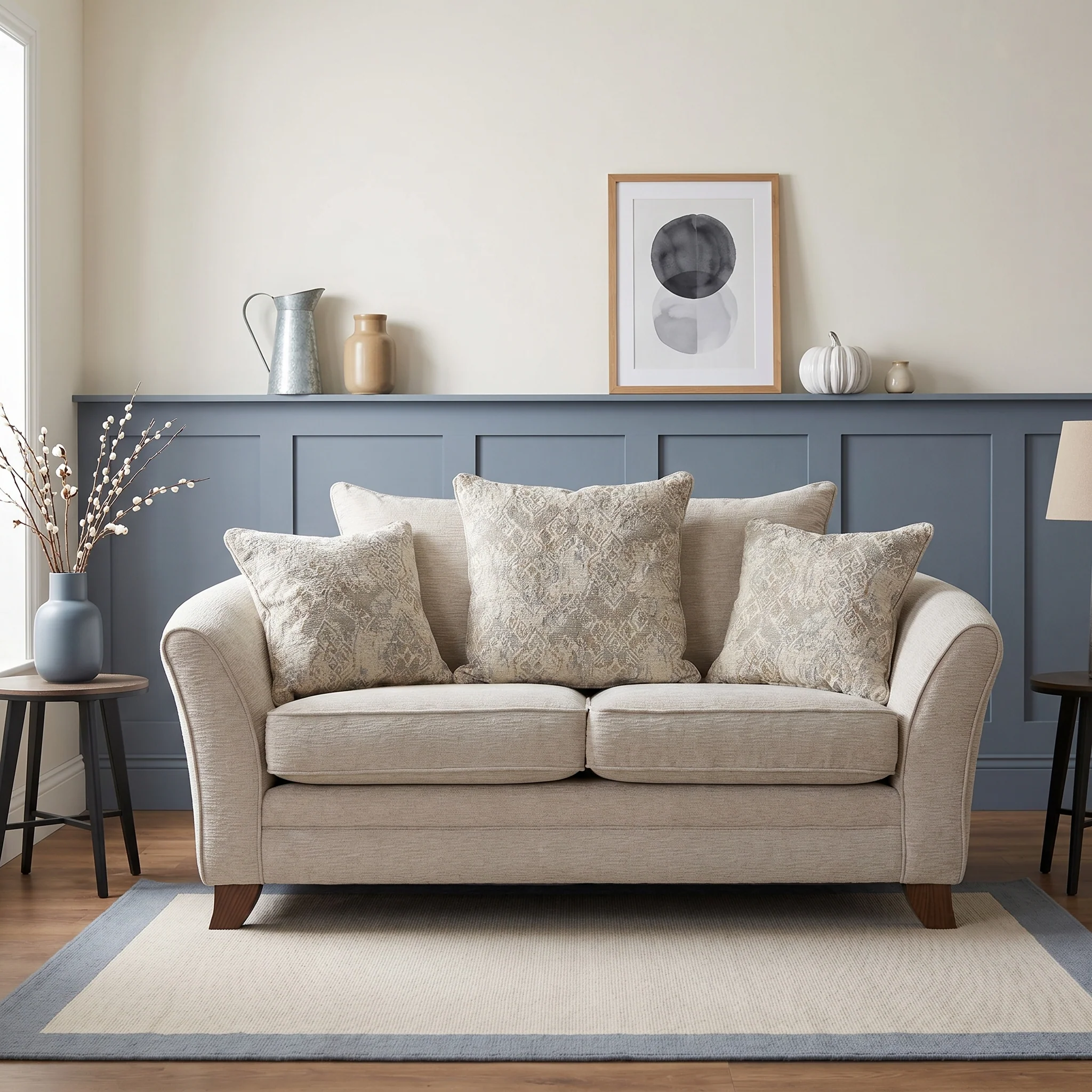 Eden 2 Seater Sofa Pillow Back - 2 Seater Sofa Pillow Back Fabric - Image 2