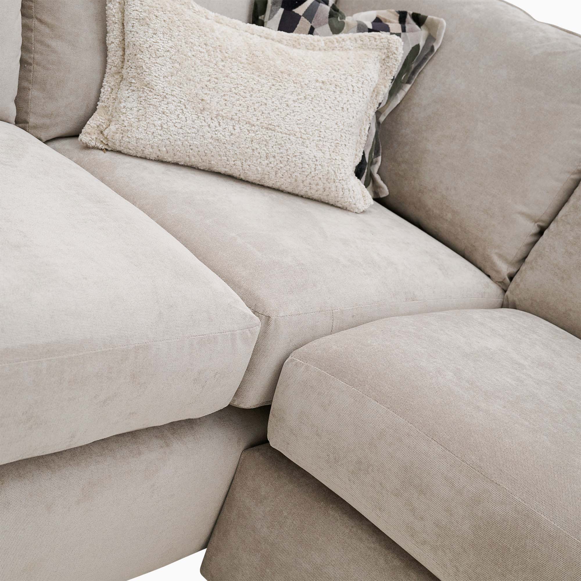 Amour Corner Sofa - Corner Group with Stool Chaise Left Grade A - Left Hand Facing - Image 4