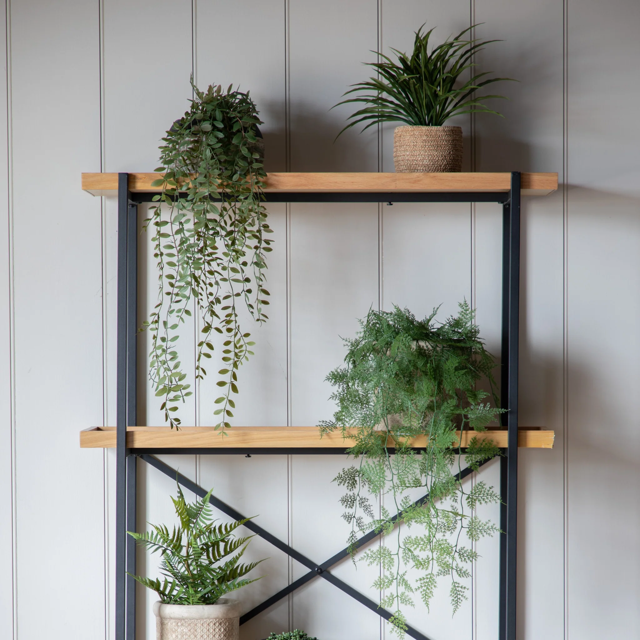 Artificial Trailing Fern In Soil - Trailing Fern in Soil Green 60CM - Image 2