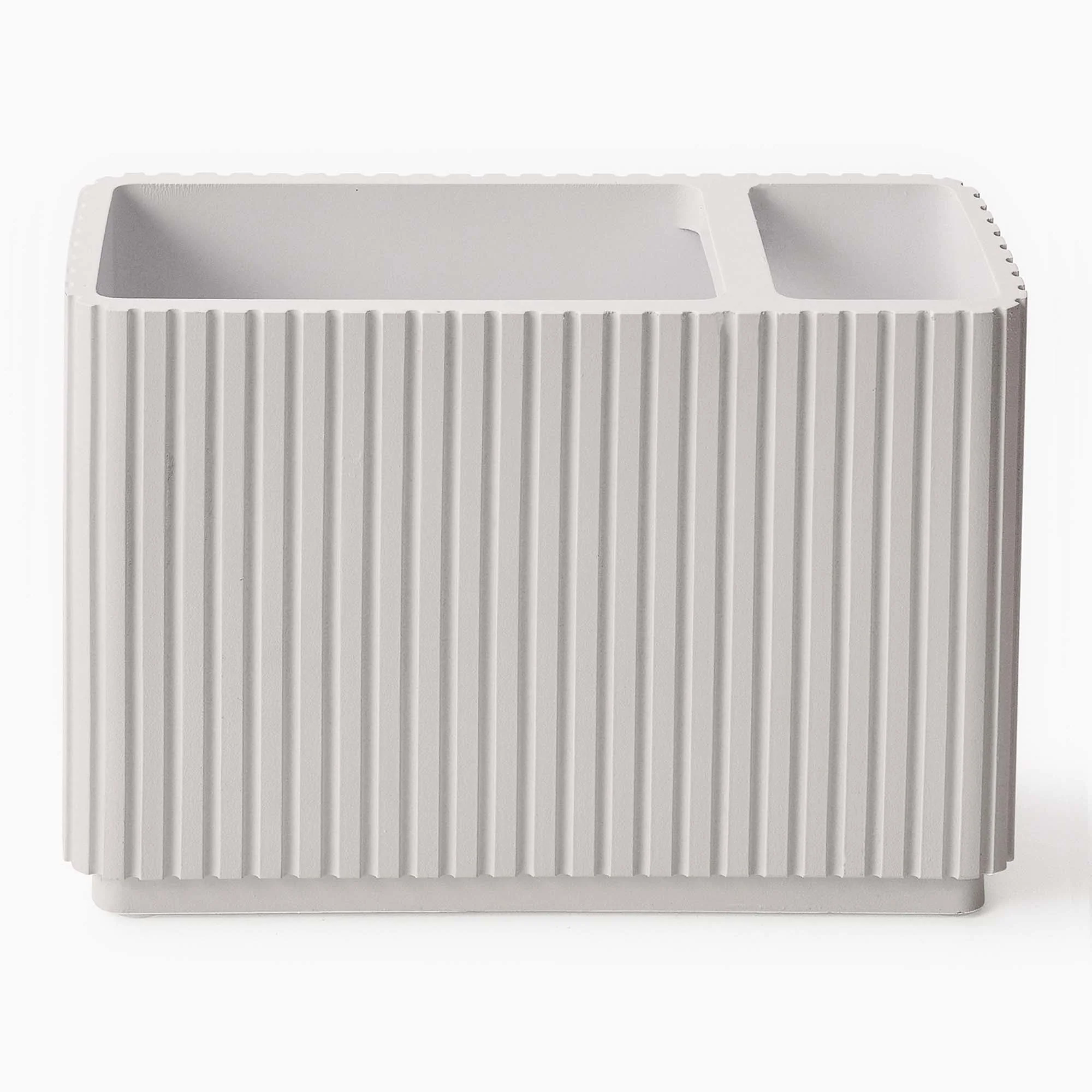 Berkeley White Toothbrush Tidy - Berkeley Toothbrush Tidy White - Image 2