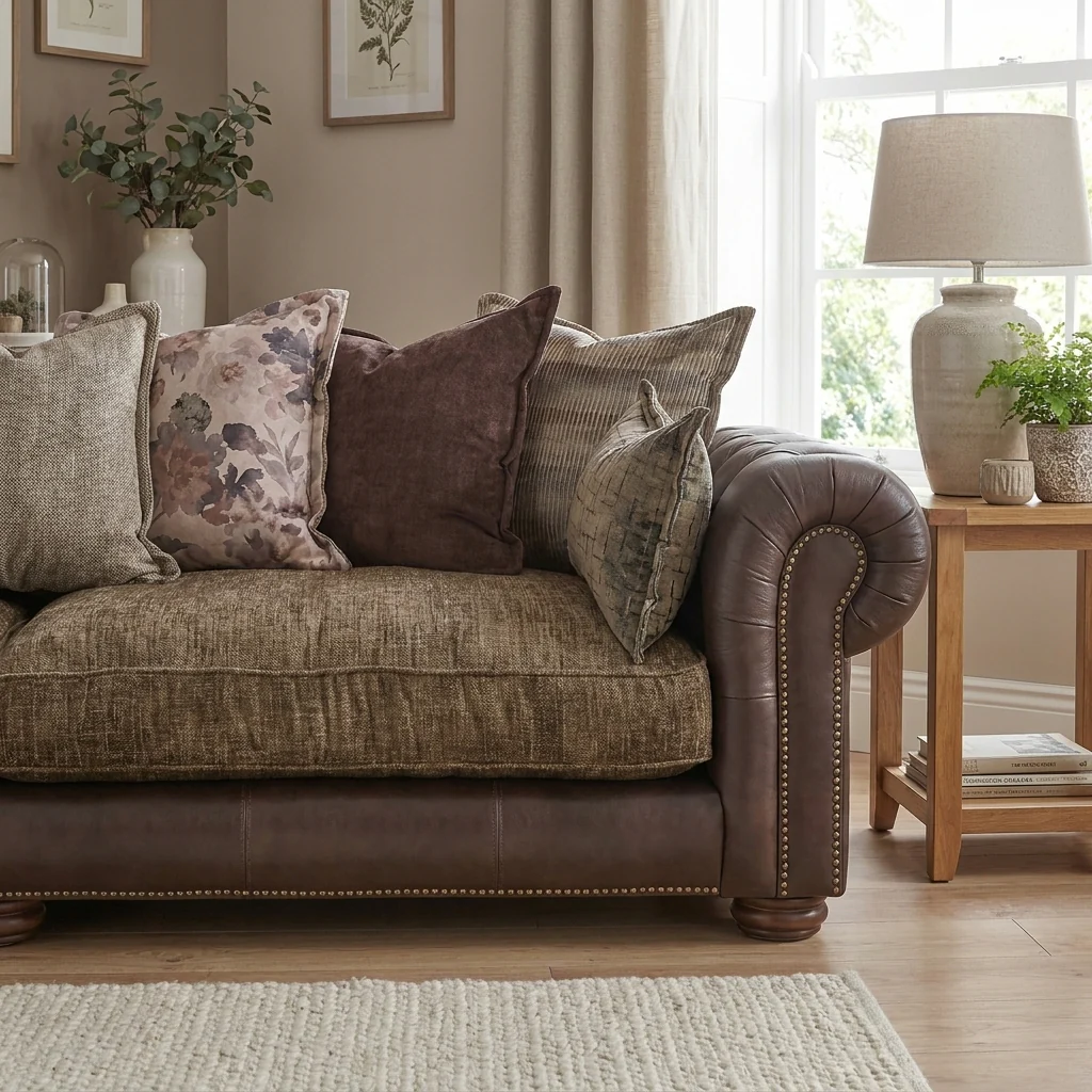 Blossom 4 Seater Pillow Back Sofa - 3.5 Seater Split Sofa - Split Back Frame - Image 3