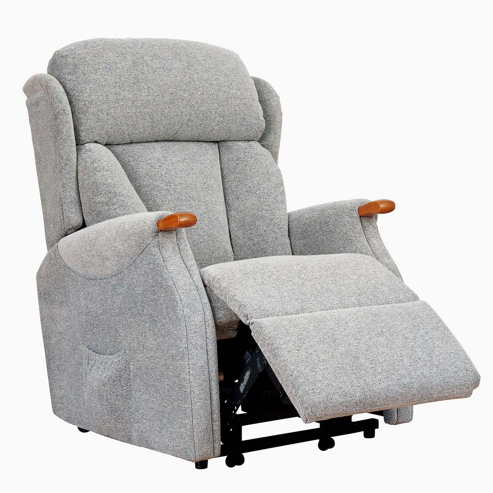 Canterbury Standard Lift & Tilt Recliner Armchair - Standard Single Motor Lift & Tilt Recliner Fabric - Power Recliner with USB - Image 9