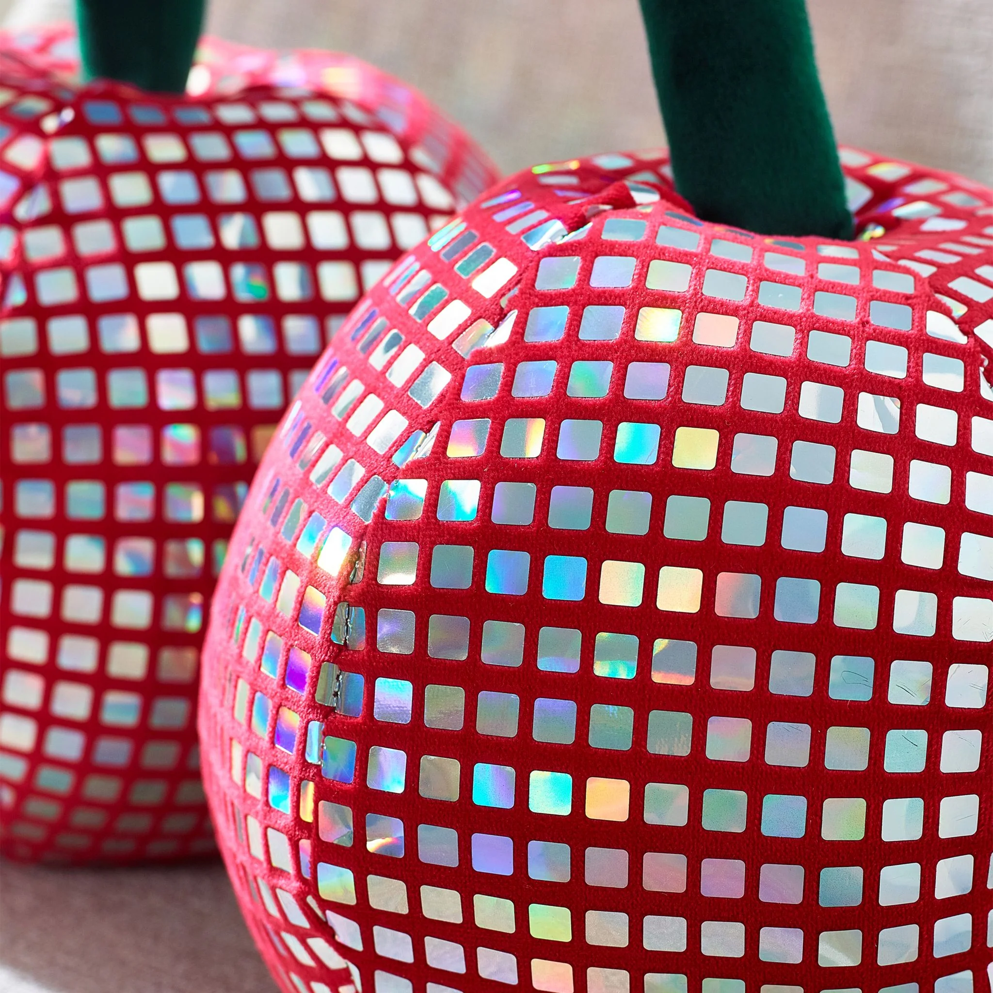 Catherine Lansfield Disco Cherries 3D Cushion Pink - Disco Cherries 3D Cushion Pink - Image 2