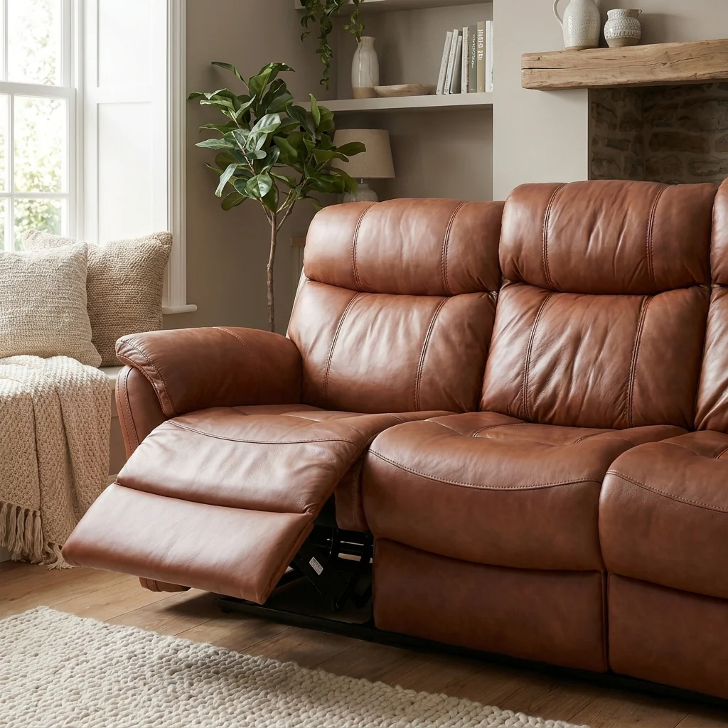 Cava 3 Seater Power Recliner - 3 Seater Sofa 2 Power Recliners Fabric - Power Recliner with USB - Image 3