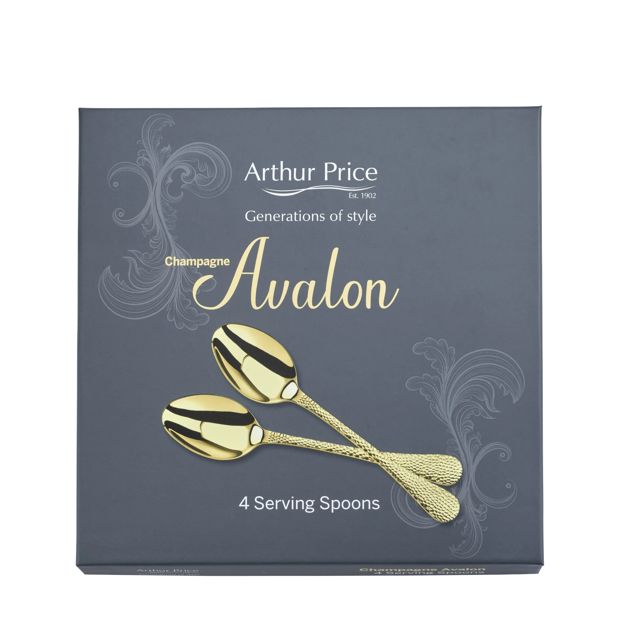 Champagne Avalon Set 4 Serving Spoons - Champagne Avalon Set 4 Serving Spoons - Image 2