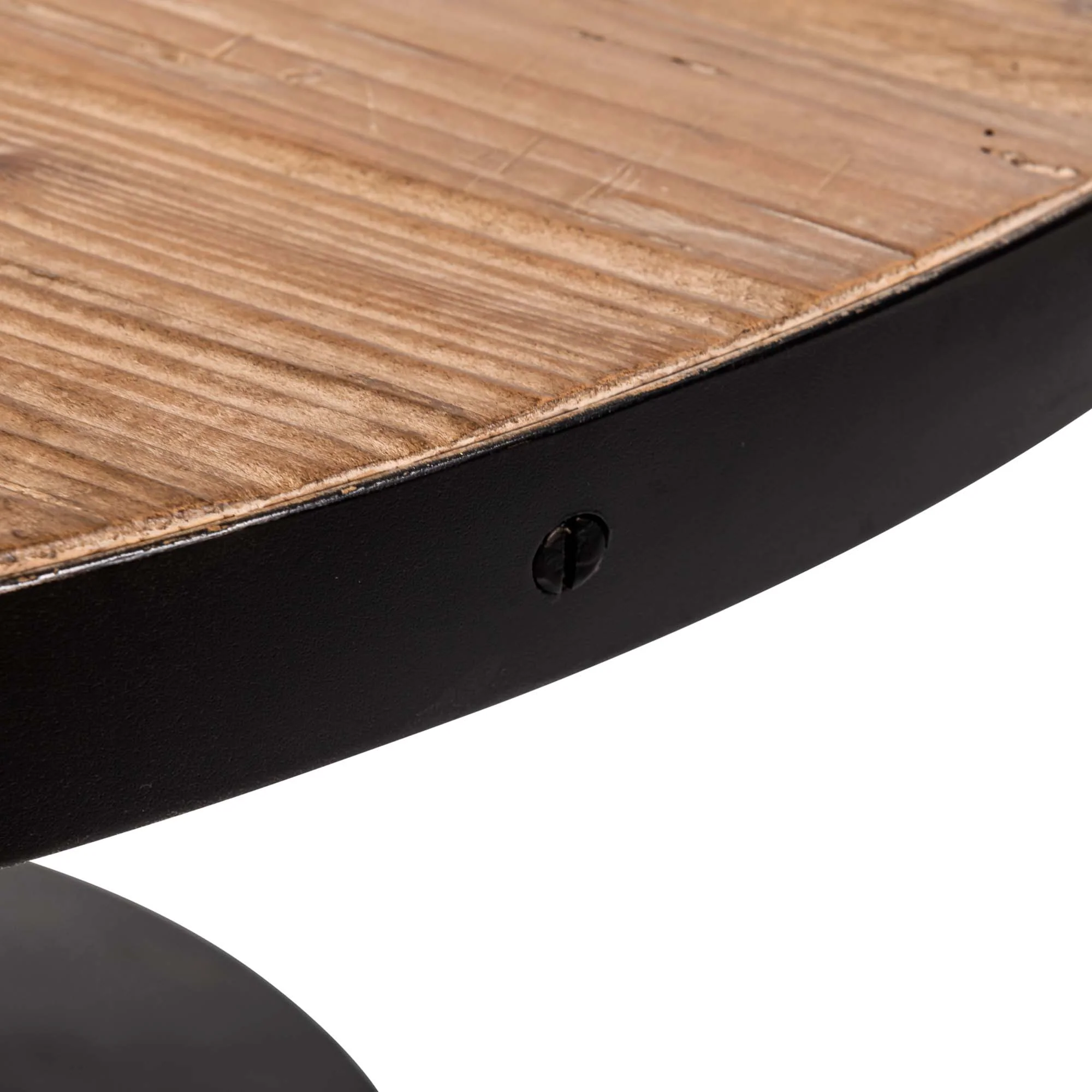 Coralia Round Dining Table - Round Dining Table Reclaimed Solid Wood - Image 3