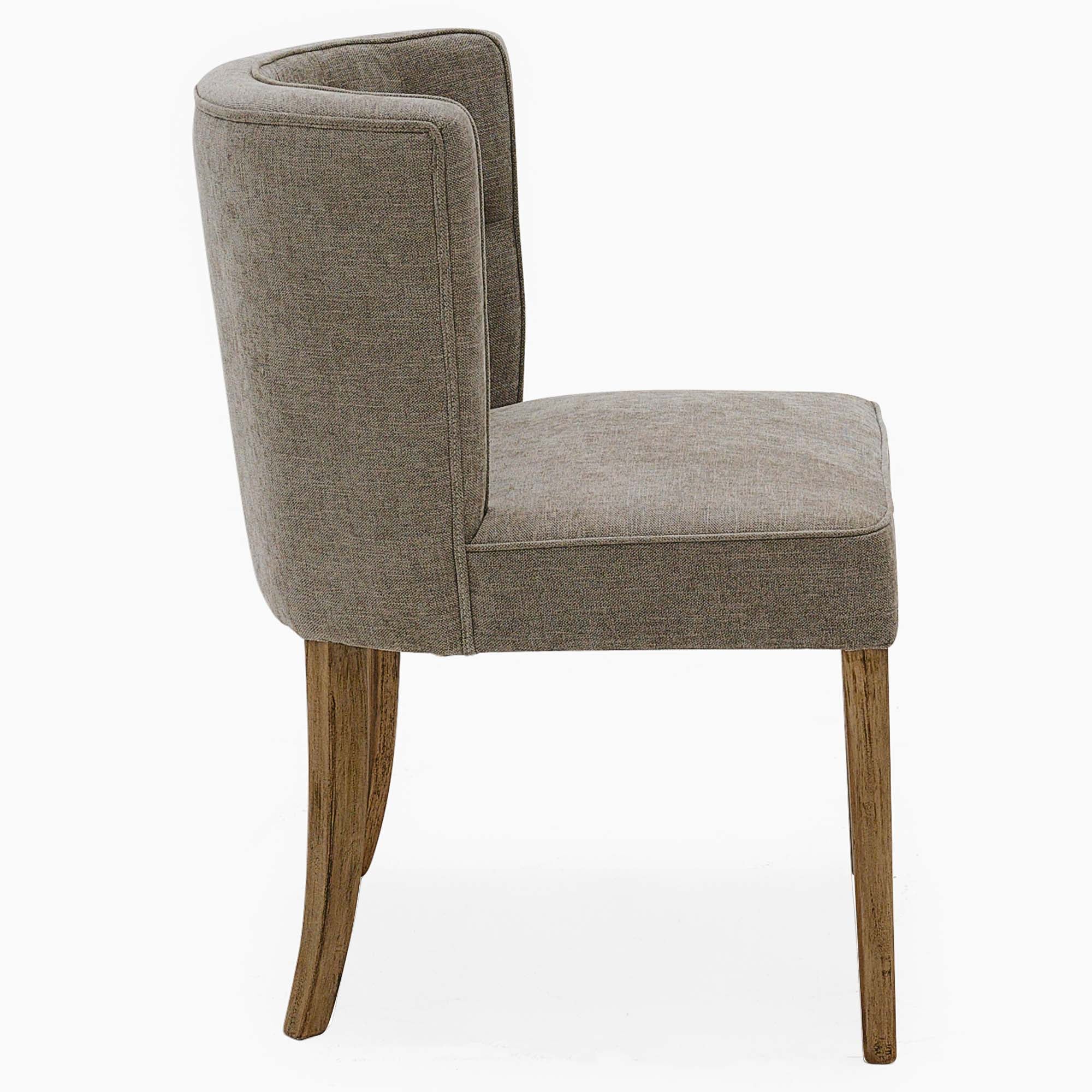 Dakota Button Back Dining Chair - Button Back Chair Grey - Image 4
