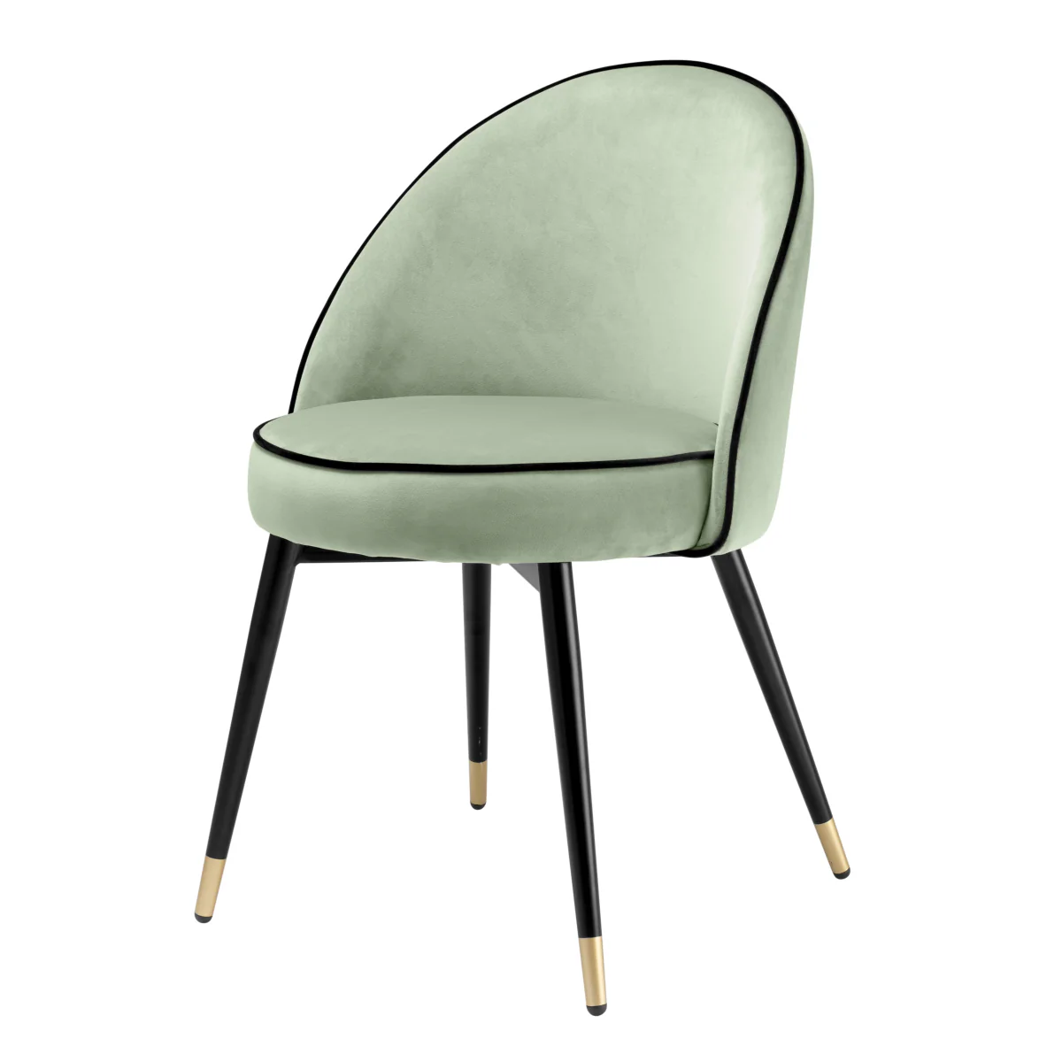 Eichholtz Cooper Dining Chair Savona Pistache Green Velvet Set Of 2 - Dining Chair Savona Pistache Green Velvet Set of 2 - Image 2