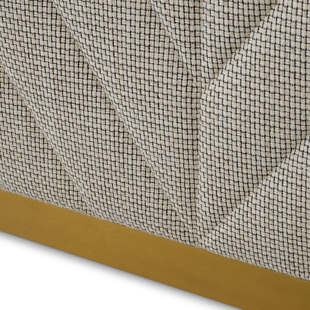 Eichholtz Matthew Bar Forrester Off-White  Black Beveled Glass  Brushed Brass Finish - Bar Forrester Off-White  Black Beveled Glass  Brushed Brass Finish - Image 7