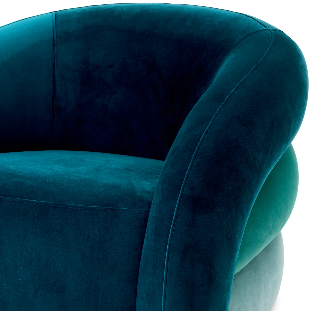 Eichholtz Novelle Swivel Chair Savona Sea Green Velvet  Savona Turquoise Velvet  Savona Blue Velvet - Swivel Chair Savona Sea Green Velvet  Savona Turquoise Velvet  Savona Blue Velvet - Image 5