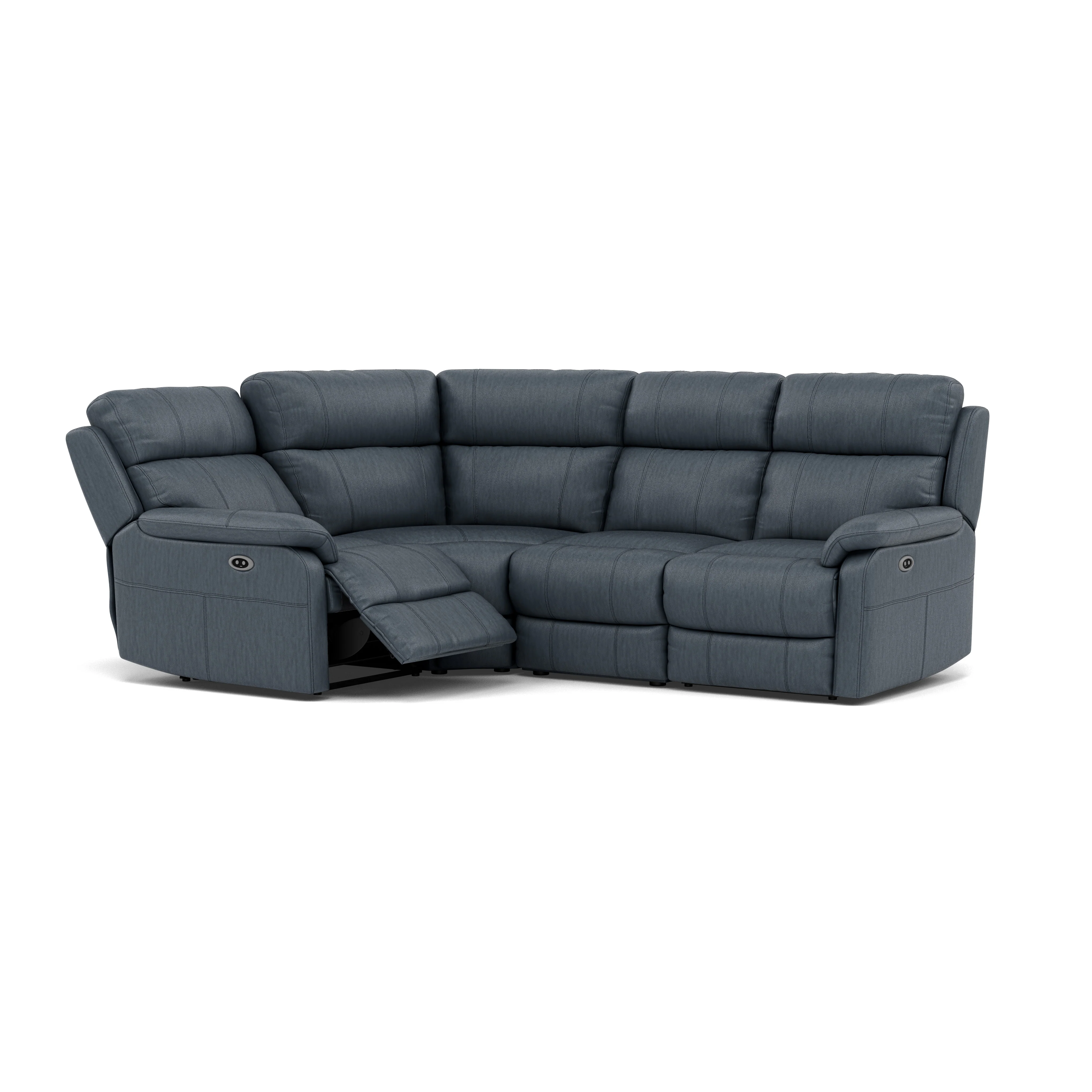 Fara Small Corner Recliner Sofa - Combination 4 1 Corner 2 with 2 Power Recliners Cat 25S - Left Hand Facing - Power Recliner with USB - Image 16