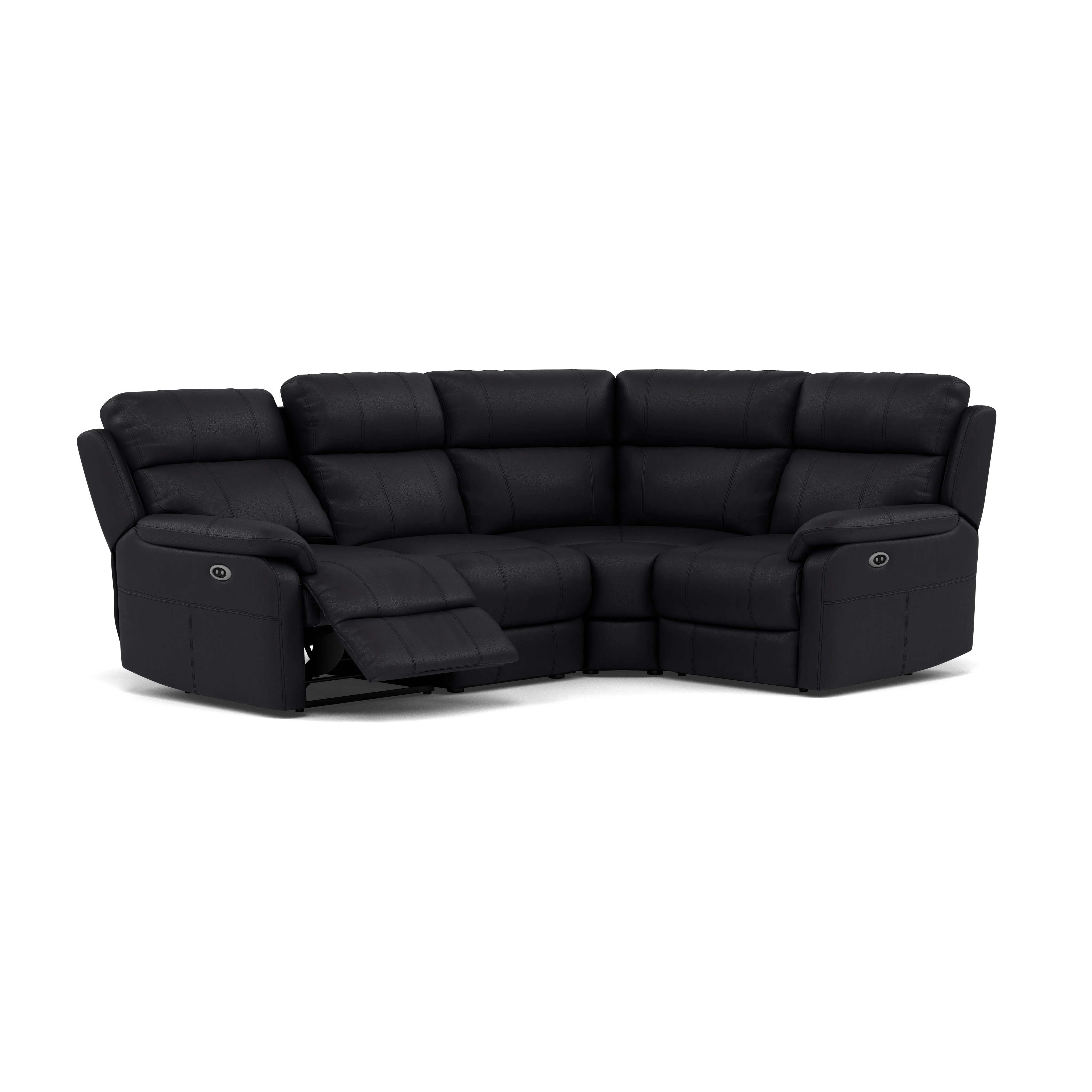 Fara Small Corner Recliner Sofa - Combination 5 2 Corner 1 with 2 Power Recliners Cat 25S - Right Hand Facing - Power Recliner with USB - Image 15