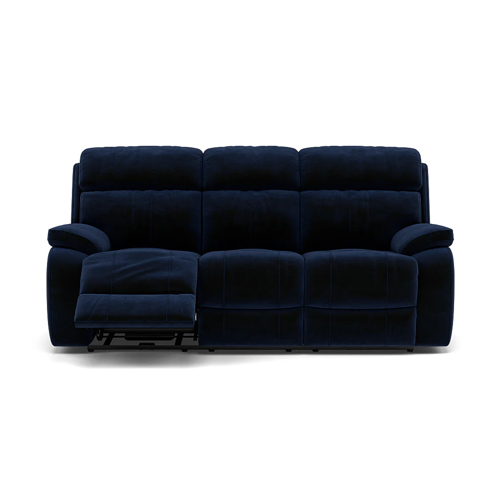 Galaxy 3 Seater Recliner Sofa - 3 Seater Sofa 2 Manual Recliners Fabric - Manual Recliner - Image 15