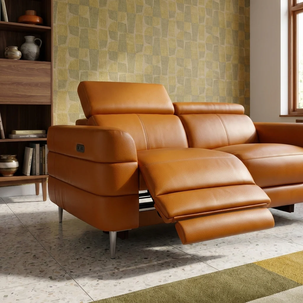 Hoy 2 Seater Recliner Sofa - 2 Str W/ 2 Power Recliner W/ 2 Power Headrest Fabric - Power with Power Headrest & USB - Image 3