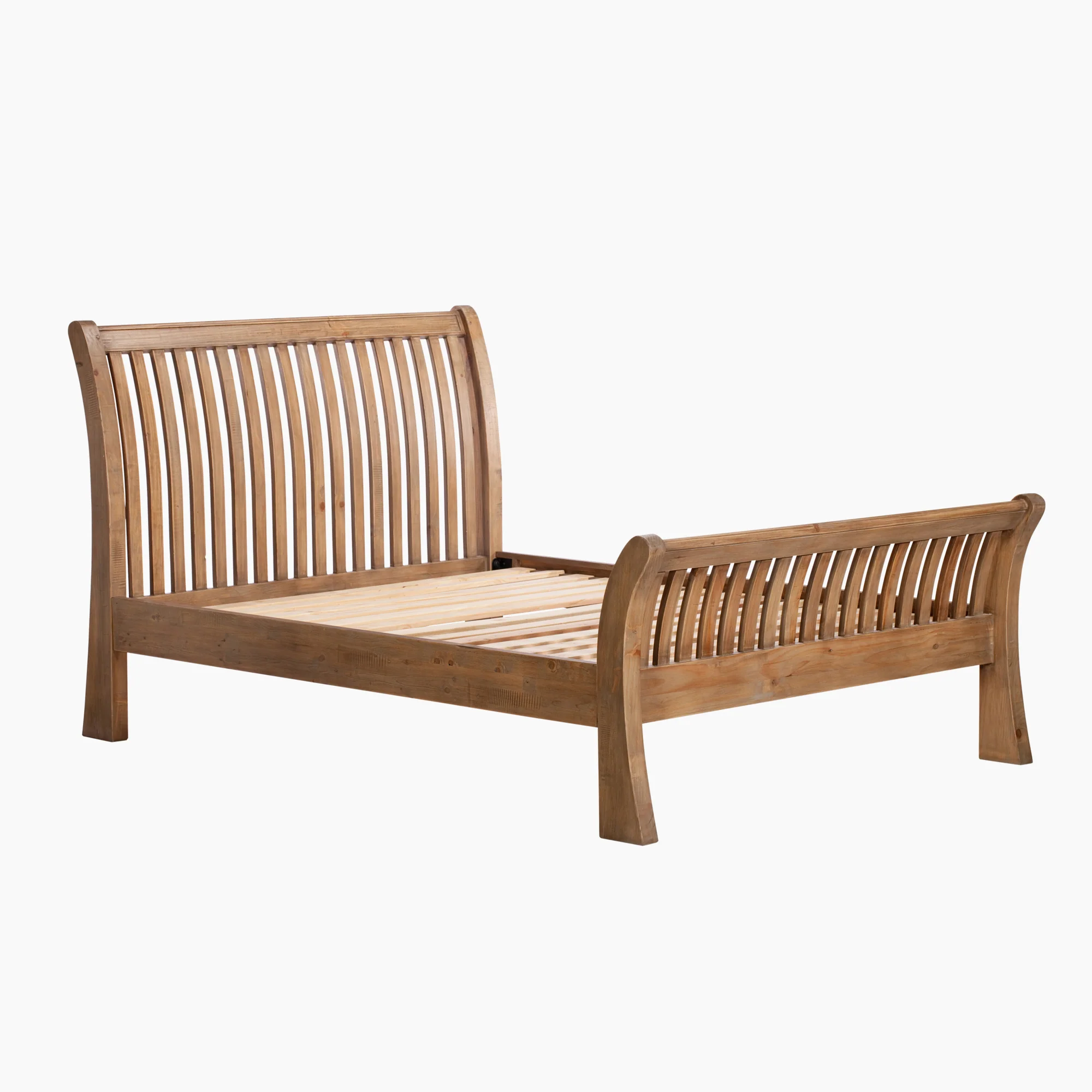 Lexington Bed - 5'0 Slatted Bedstead Sundried Wheat - Image 8