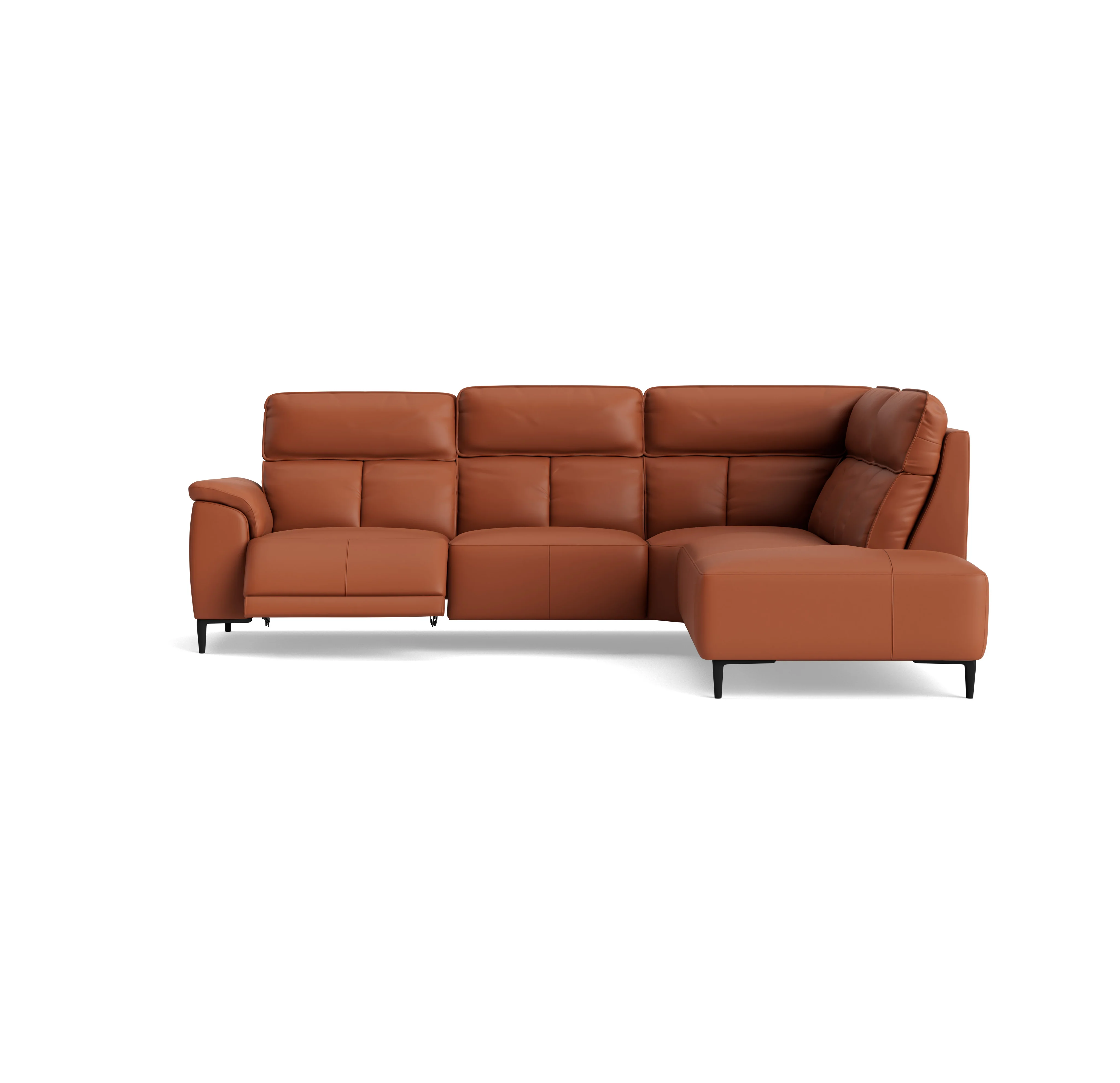 Loma Large Corner Sofa - Combination 2 Right Terminal with 2.5 Left Power 2 Pieces Cat 20S - Right Hand Facing - Power Recliner with USB - Image 13