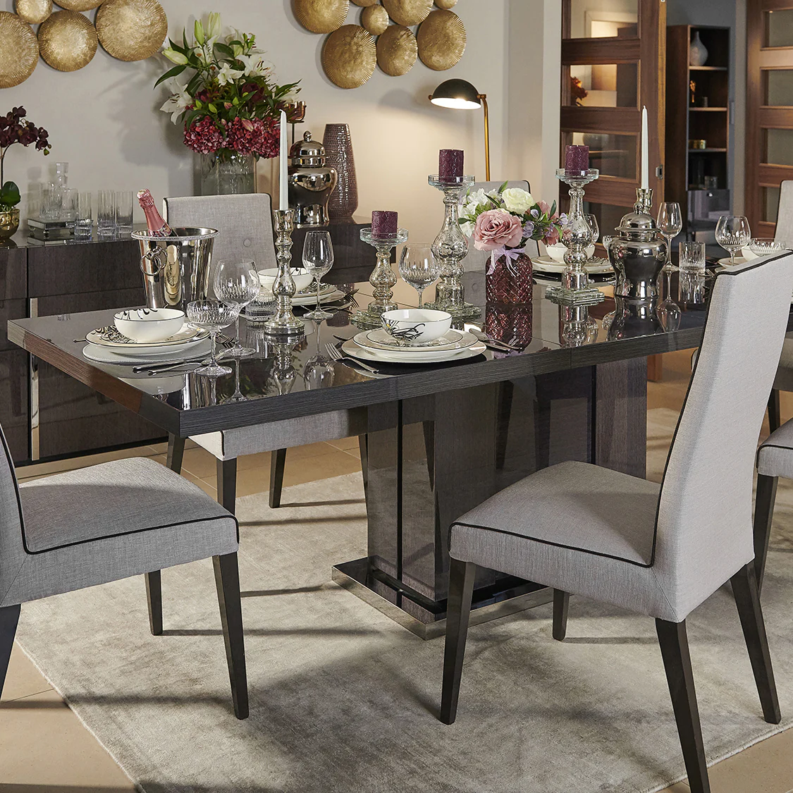 Pesaro Extending Dining Table - Extending Dining Table 196/250 x 108cm - 196cm - Image 2