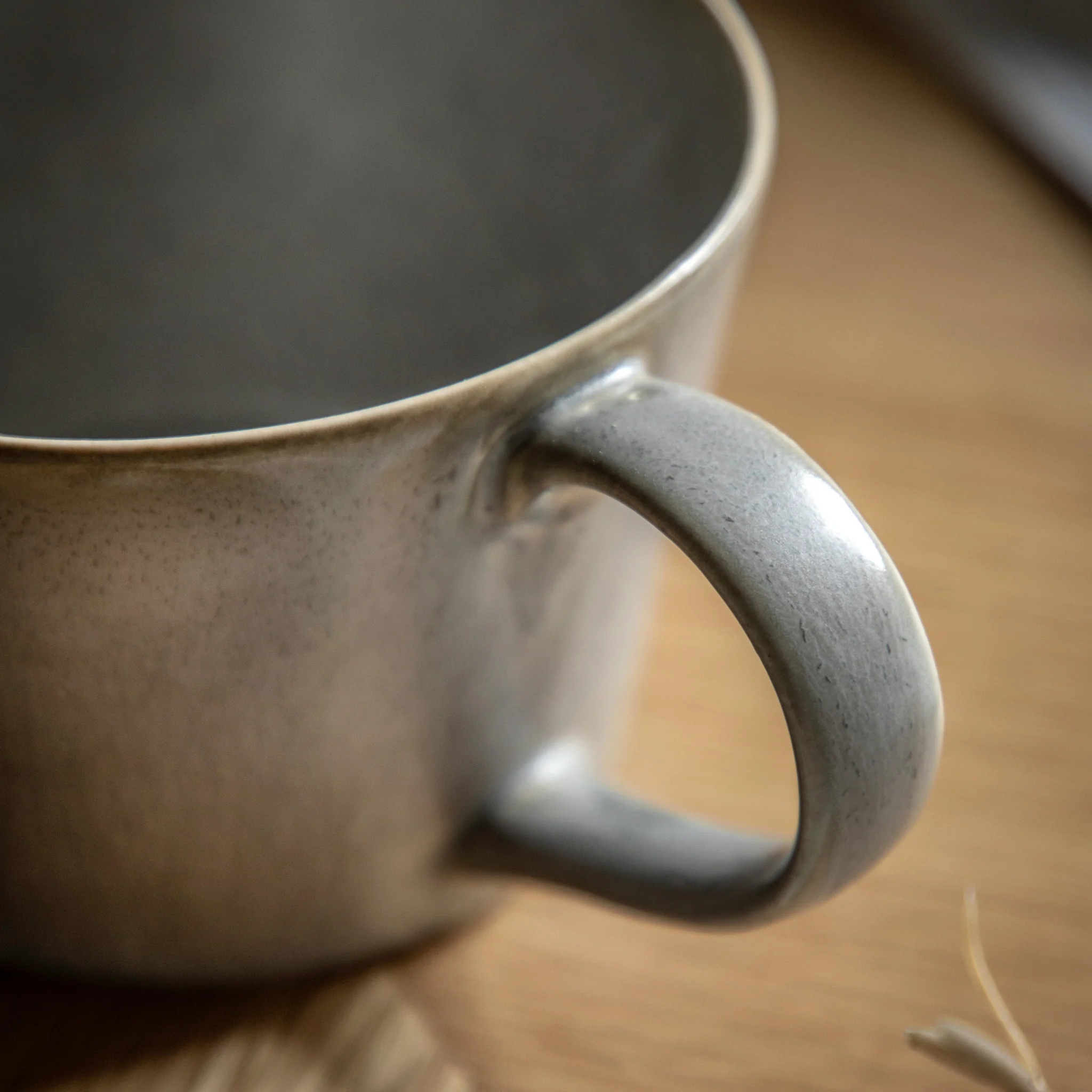 Reactive Organic Set Of 4 Grey Mugs - DHD Pebble Glaze Mug Dove Grey 4Pk - Image 2