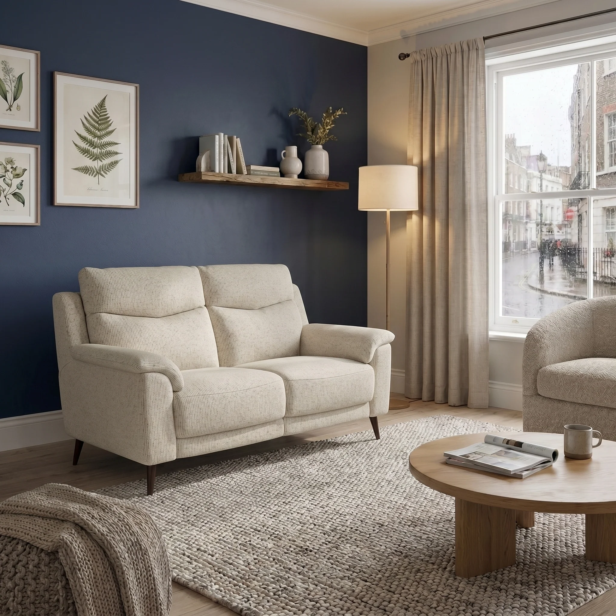 Revel 2 Seater Sofa - 2 Seater Sofa Fabric - Image 2