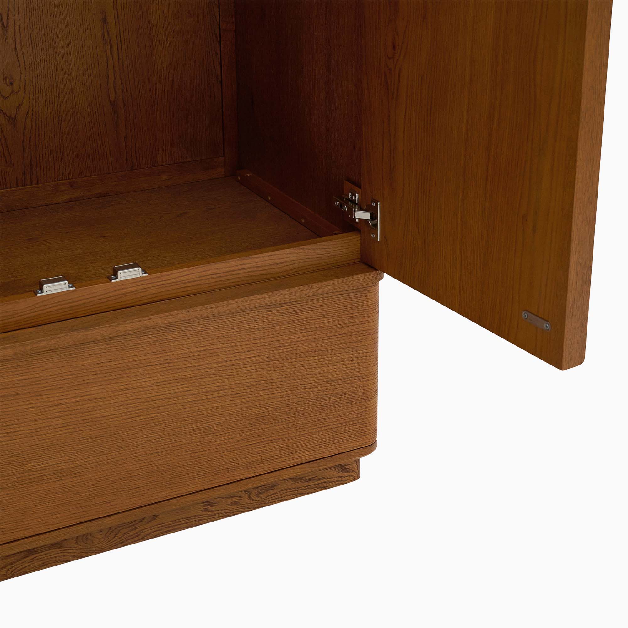 Serene Wardrobe - 1 Drawer Wardrobe Oak / Oak Veneer - Image 6