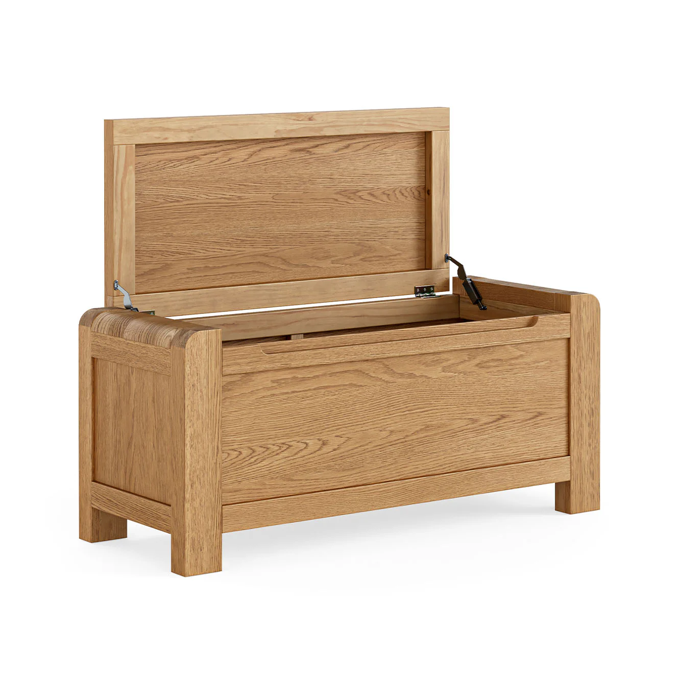 Solvi Blanket Box - Blanket Box Solid Oak / Oak Veneer - Image 3