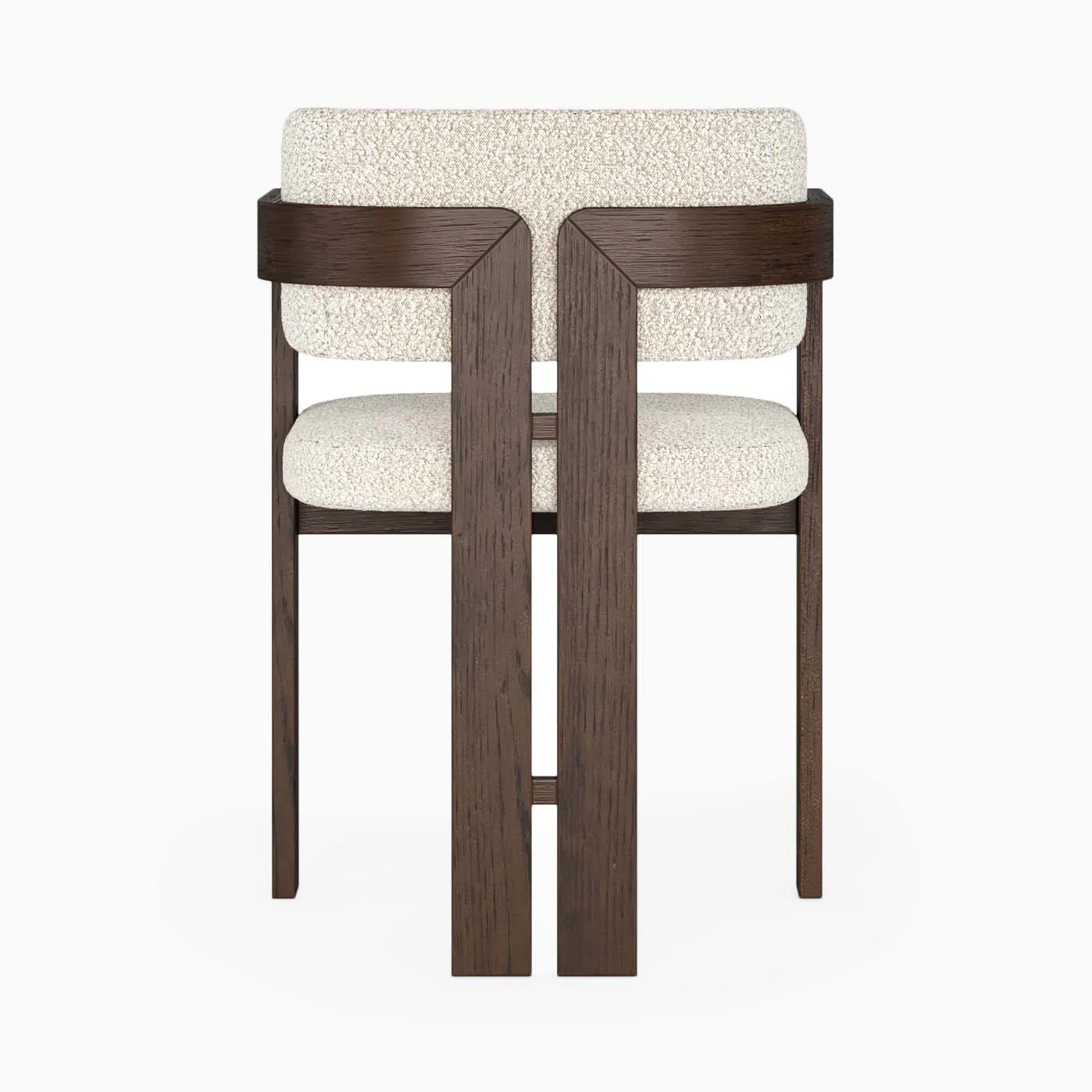 Sonoma Boucle Armchair - Dining Armchair Oak - Image 3