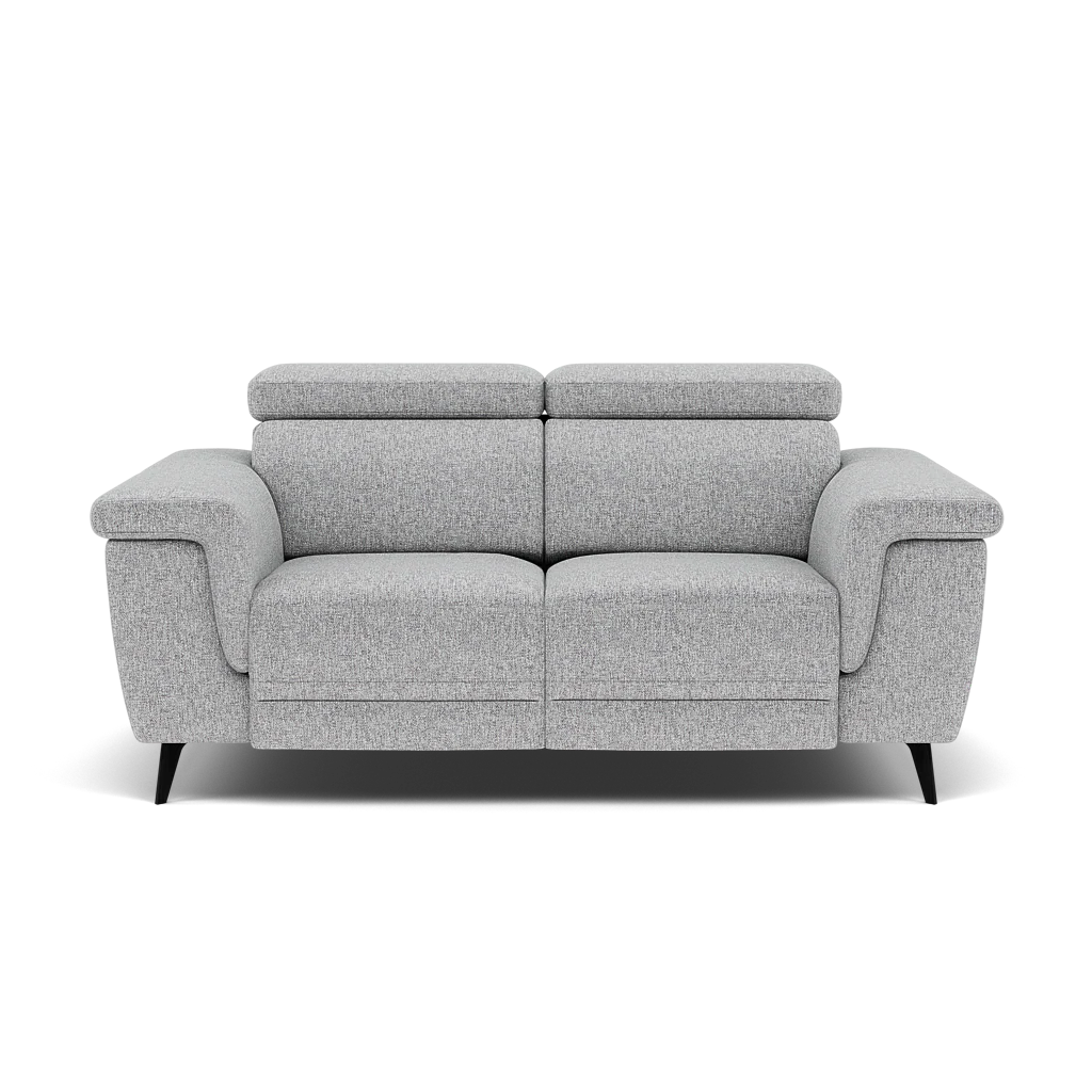 Sparta 2 Seater Recliner Sofa - 2 Str W/ 2 Power Recliner W/ 2 Ratchet Headrest Fabric - Power with Manual Headrest - Image 17