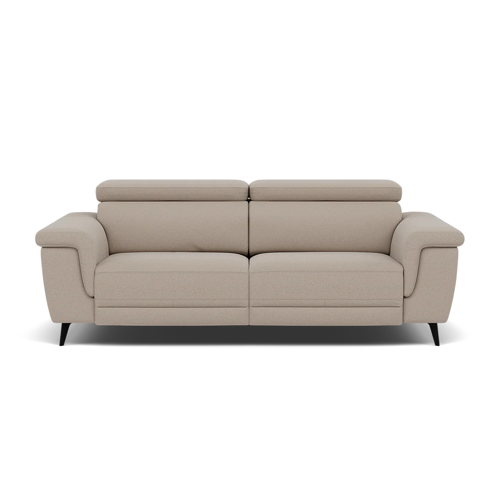 Sparta 3 Seater Recliner Sofa - 3 Str W/ 2 Power Recliner W/ 2 Ratchet Headrest Fabric - Power with Manual Headrest - Image 6