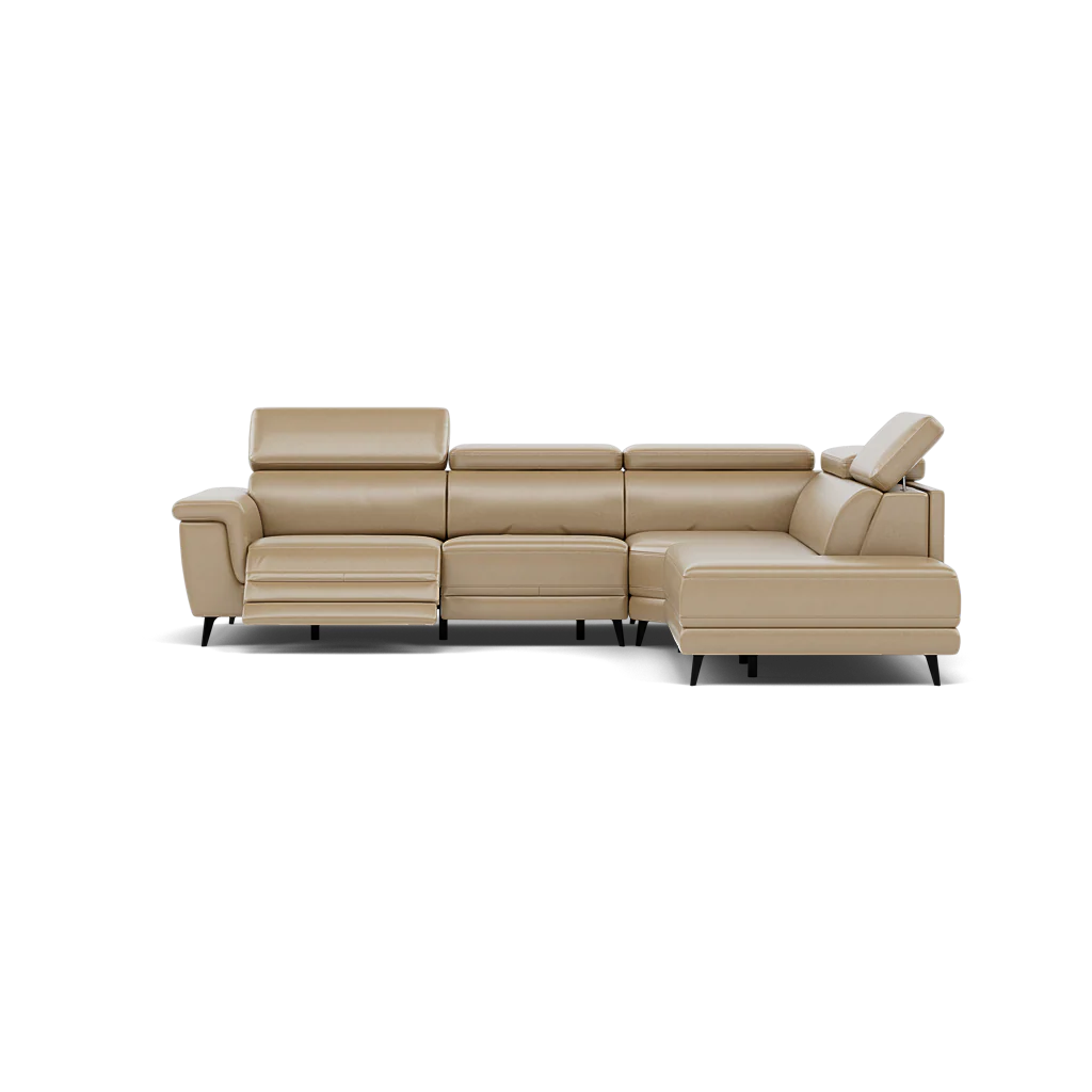 Sparta Corner Recliner Sofa - Combination 1 - Left Hand Facing Sofa Corner Group (One Motor) Cat NL/O/S - Left Hand Facing - Power with Manual Headrest - Image 5