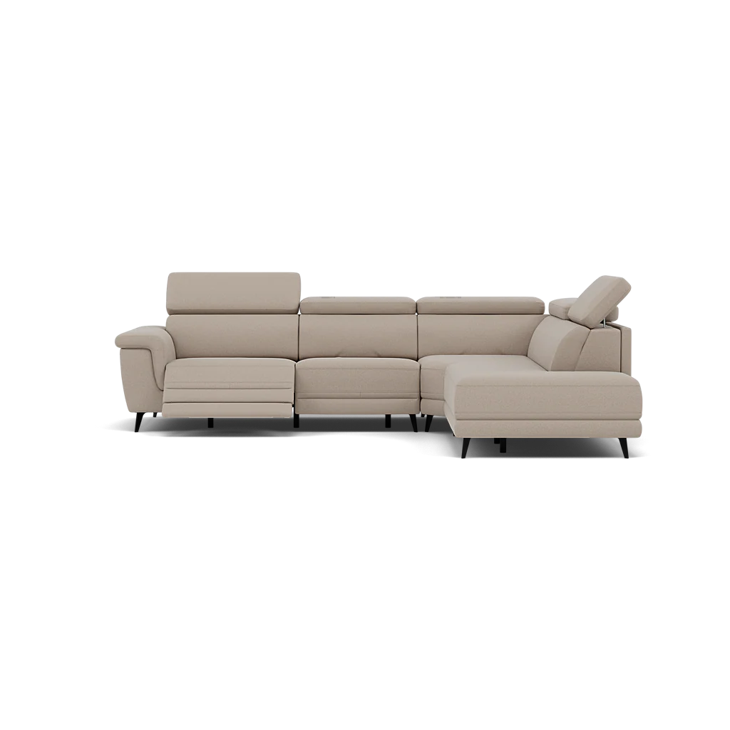 Sparta Corner Recliner Sofa - Combination 1 - Left Hand Facing Sofa Corner Group (One Motor) Fabric - Left Hand Facing - Power with Manual Headrest - Image 6