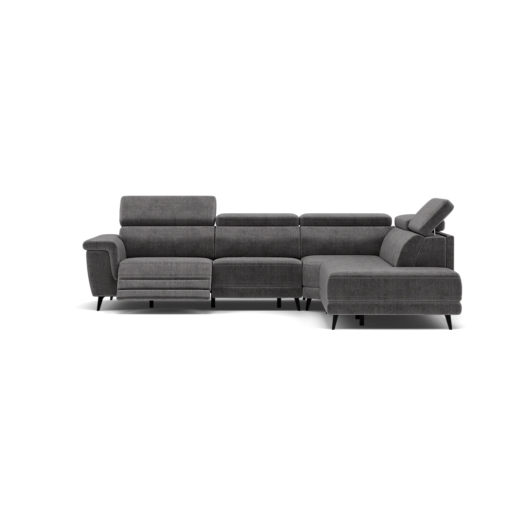 Sparta Corner Recliner Sofa - Combination 3 - Left Hand Facing Sofa Corner Group (Two Motors) Fabric - Left Hand Facing - Power with Power Headrest & USB - Image 3