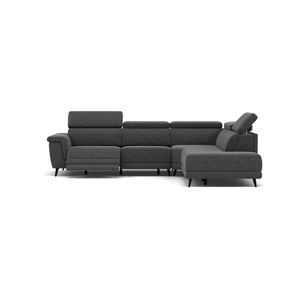 Sparta Corner Recliner Sofa - Combination 4 - Right Hand Facing Sofa Corner Group (Two Motors) Fabric - Right Hand Facing - Power with Power Headrest & USB - Image 3