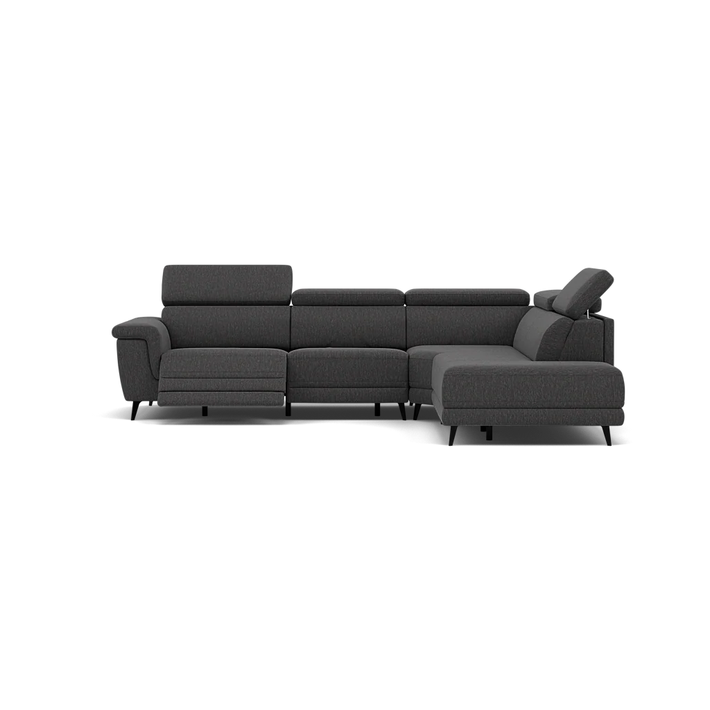 Sparta Corner Recliner Sofa - Combination 4 - Right Hand Facing Sofa Corner Group (Two Motors) Fabric - Right Hand Facing - Power with Power Headrest & USB - Image 8