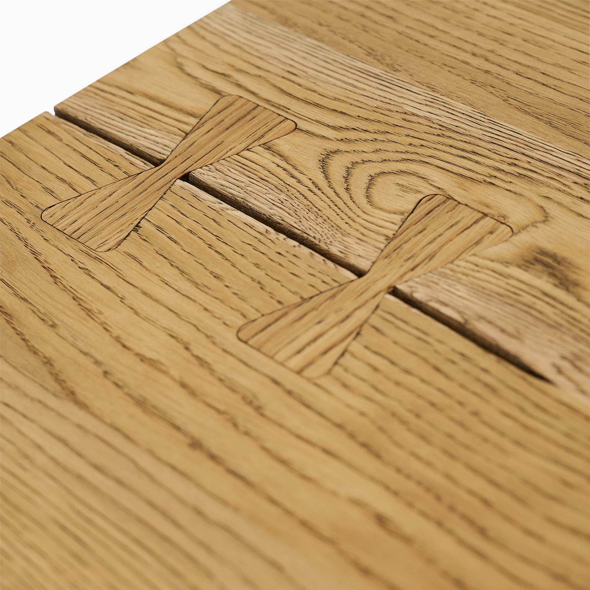 Syver Dining Table - Live Edge Dining Table 200x100cm Brushed Oak / Hesse Dark Oil - 200cm - Image 6