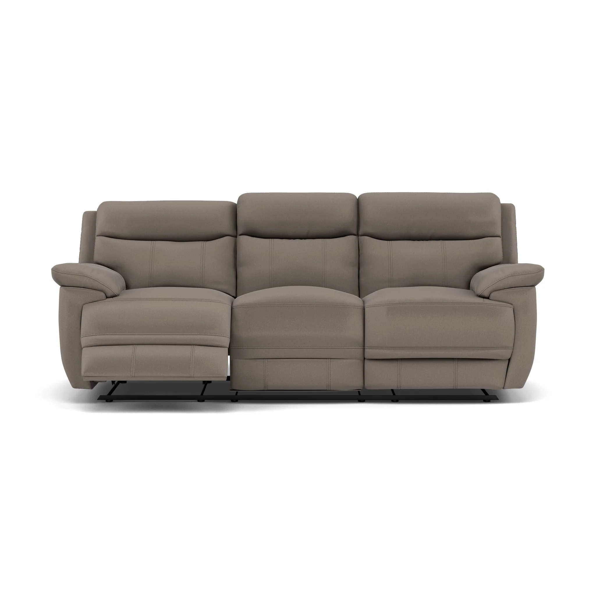 Tranquil 3 Seater Recliner Sofa - 3 Seater Sofa 2 Power Recliners Fabric - Power Recliner with USB - Image 2